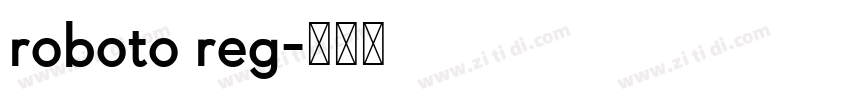 roboto reg字体转换